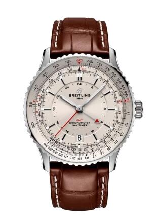 Review Breitling Navitimer GMT 41 Automatic Steel Replica Watch A32310211G1P1